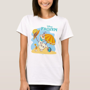 Frozen   Olaf Playing on the Beach T-Shirt