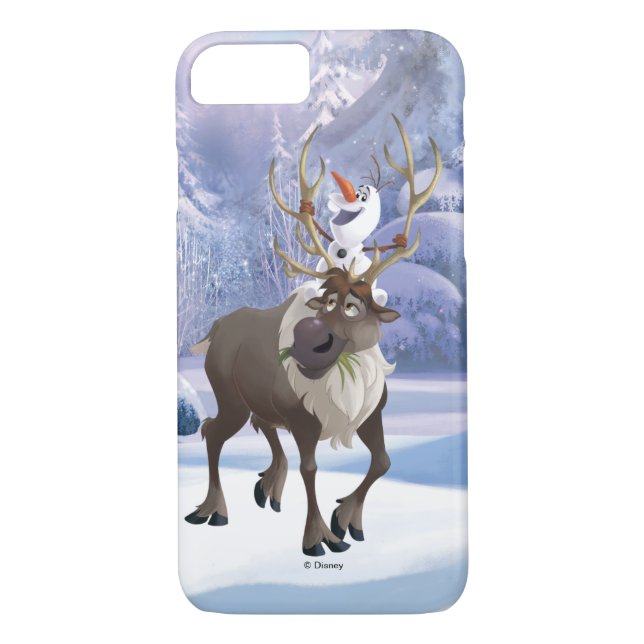 Frozen | Olaf sitting on Sven Case-Mate iPhone Case (Back)