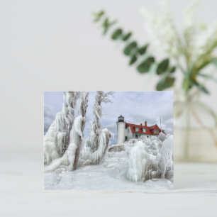 Frozen Point Betsie Postcard