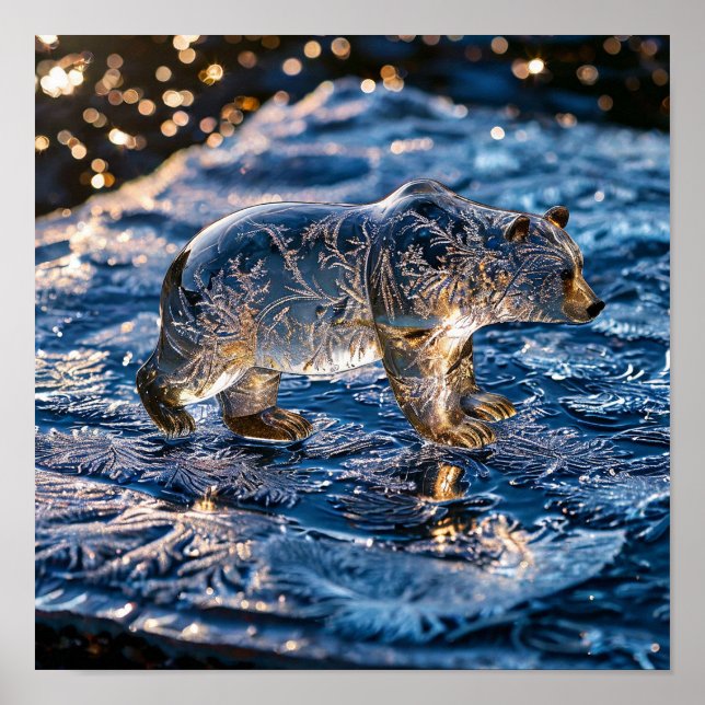 Frozen polar bear poster (Front)