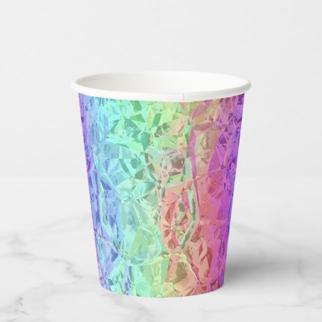 frozen rainbow crystal : paper cups (Right)