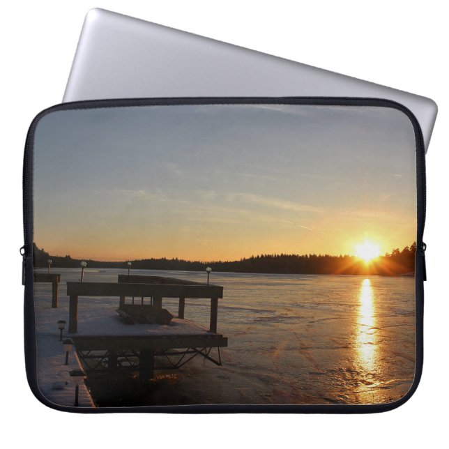 Frozen Reflection Laptop Sleeve (Front)
