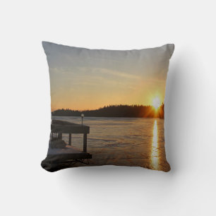 Frozen Reflection Throw Pillow