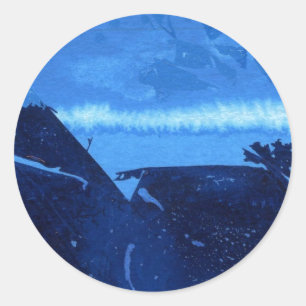 "Frozen Ridge #2" Abstract Design Sticker