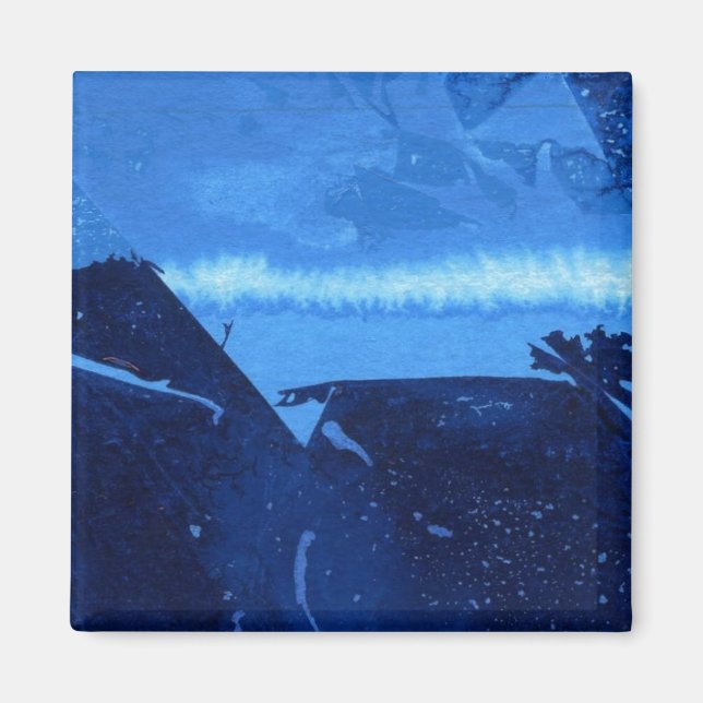 "Frozen Ridge #2" Magnet d'art Abstrait (Devant)