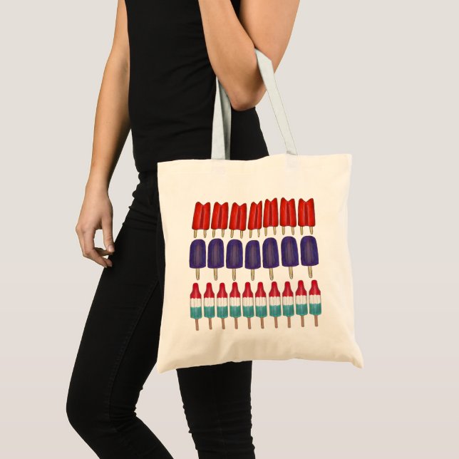 Frozen Rocket Twin Pop Popsicle Ice Lolly Lollies Tote Bag (Front (Product))