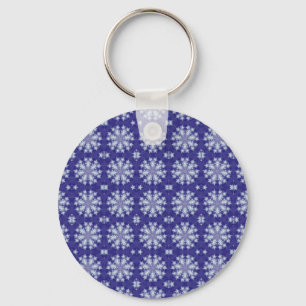 Frozen Snow Flakes Keychain