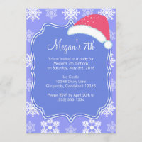 Frozen Snowflake Winter Birthday