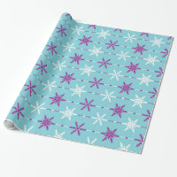 Frozen Snowflakes Holiday Gift Wrap