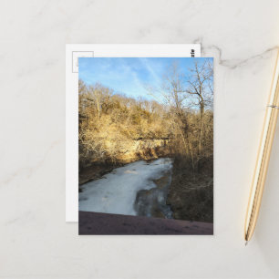 Frozen Stream in the Woods Postcard