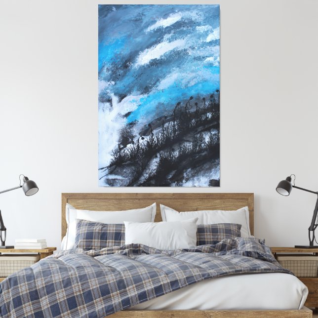 Frozen Suns Canvas Print (Insitu(Bedroom))