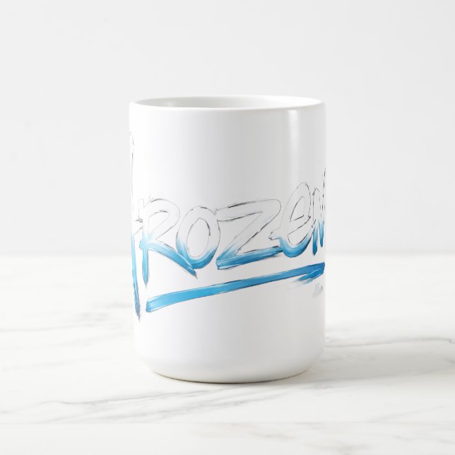Frozen Text T-Shirt Coffee Mug (Center)