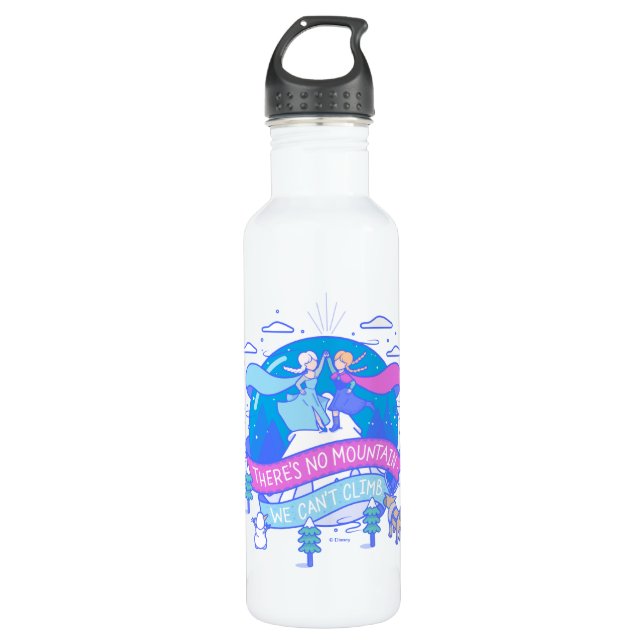 Frozen | There's No Mountains We Can't Climb 710 Ml Water Bottle (Front)