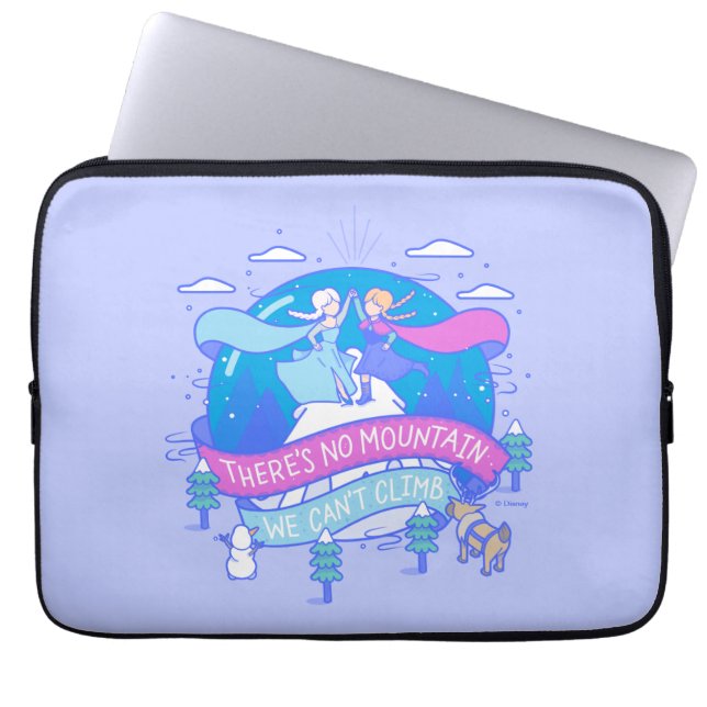 Frozen | There's No Mountains We Can't Climb Laptop Sleeve (Front)