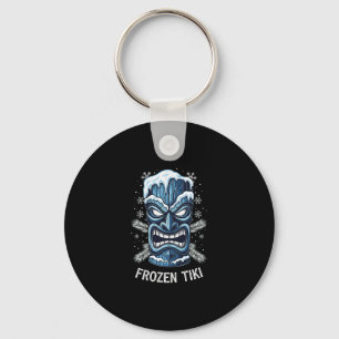 Frozen Tiki Hawaiian Party Luau Cold Winter Holida Keychain