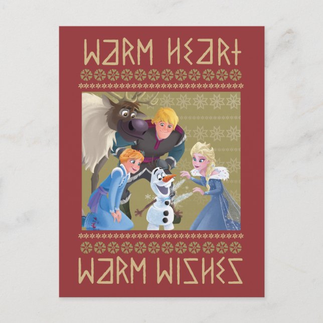 Frozen | Warm Heart Warm Wishes Postcard (Front)