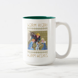 Frozen   Warm Heart Warm Wishes Two-Tone Coffee Mug