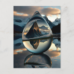 Frozen Water Droplet Postcard