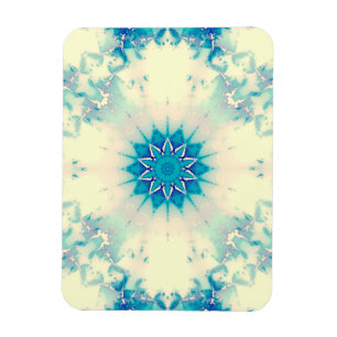 Frozen Water Frosty Blue Winter Snowflake Magnet