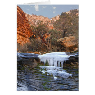 Frozen Waterfall, Las Vegas, NV, Blank Inside