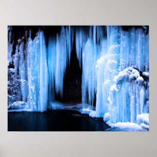 Frozen Waterfall Poster