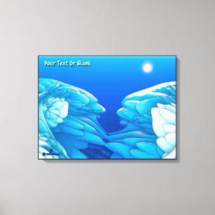 Frozen Waves Canvas Print