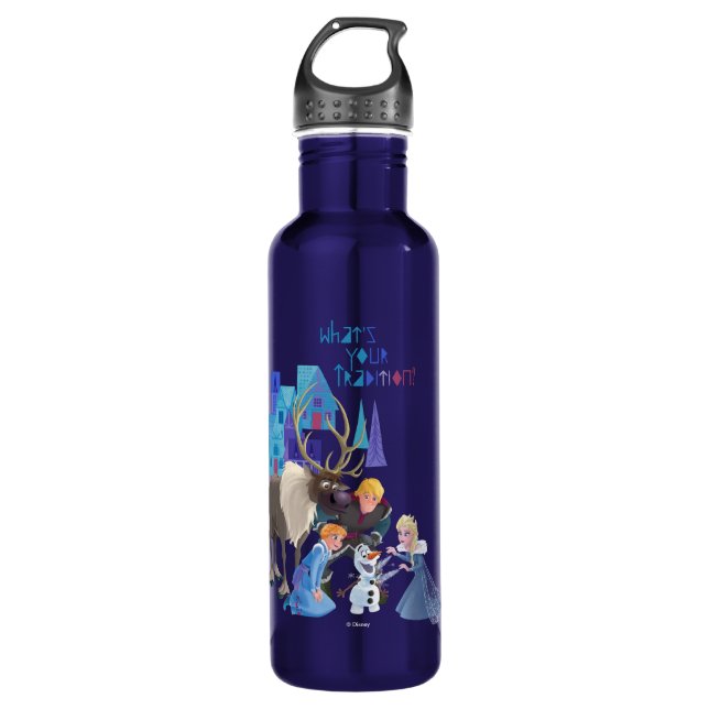 Frozen | What's Your Tradition 710 Ml Water Bottle (Front)