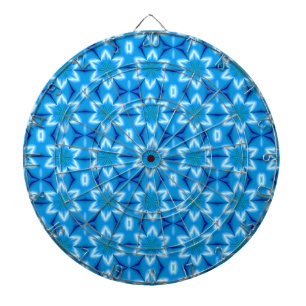 Frozen White Flowers Dartboard