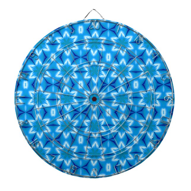 Frozen White Flowers Dartboard (Front)