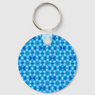 Frozen White Flowers Keychain