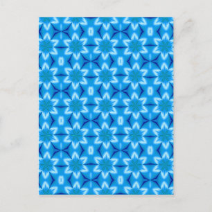 Frozen White Flowers Postcard