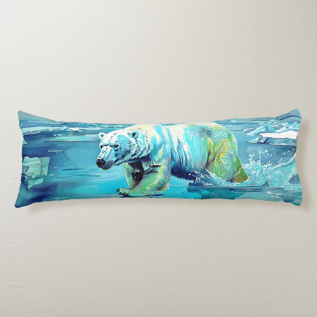 "Frozen Wilds: The Bear’s Journey" Body Pillow (Front)