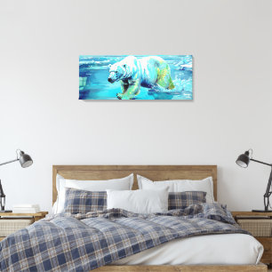 "Frozen Wilds: The Bear’s Journey" Canvas Print