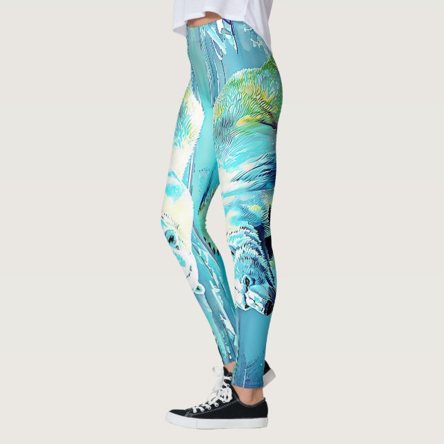 "Frozen Wilds: The Bear’s Journey" Leggings (Left)