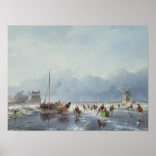 Frozen winter scene poster (Front)