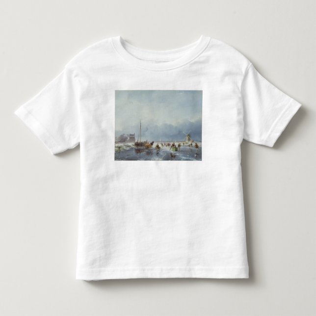 Frozen winter scene toddler t-shirt (Front)