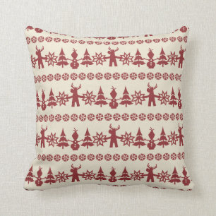 Frozen   Winter Wishes Pattern Throw Pillow