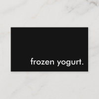 frozen yogurt.