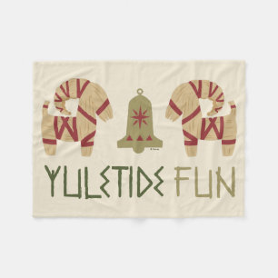 Frozen Yuletide Fun Fleece Blanket