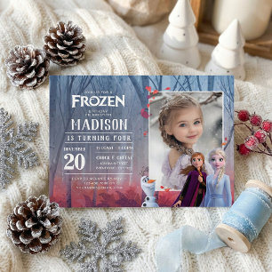 Frozen's Anna & Elsa Birthday - Photo Invitation