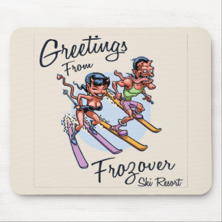 Frozover Ski Resort Mouse Pad
