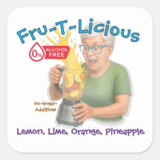 Fru-T-Licious Mocktail Square Sticker