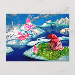 Frühling am Nordpol Postcard