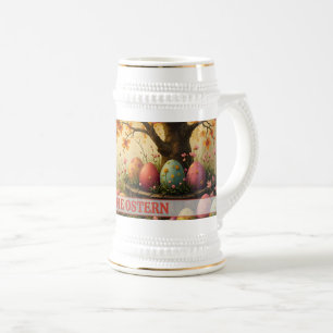 Frühlingsblütenzauber mit Ostereierpracht Beer Stein
