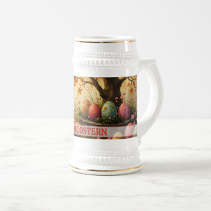 Frühlingsblütenzauber mit Ostereierpracht Beer Stein