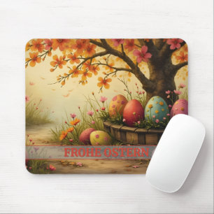 Frühlingsblütenzauber mit Ostereierpracht Mouse Pad