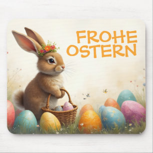Frühlingsgrüß vom Osterhasen Mouse Pad