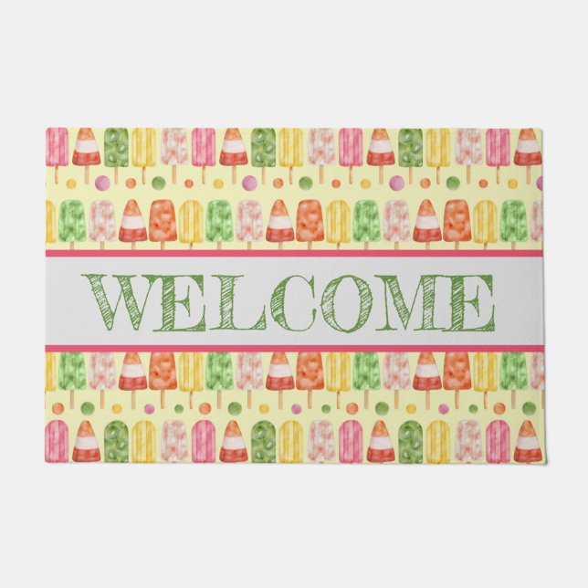 Fruir Popcicles Doormat (Front)