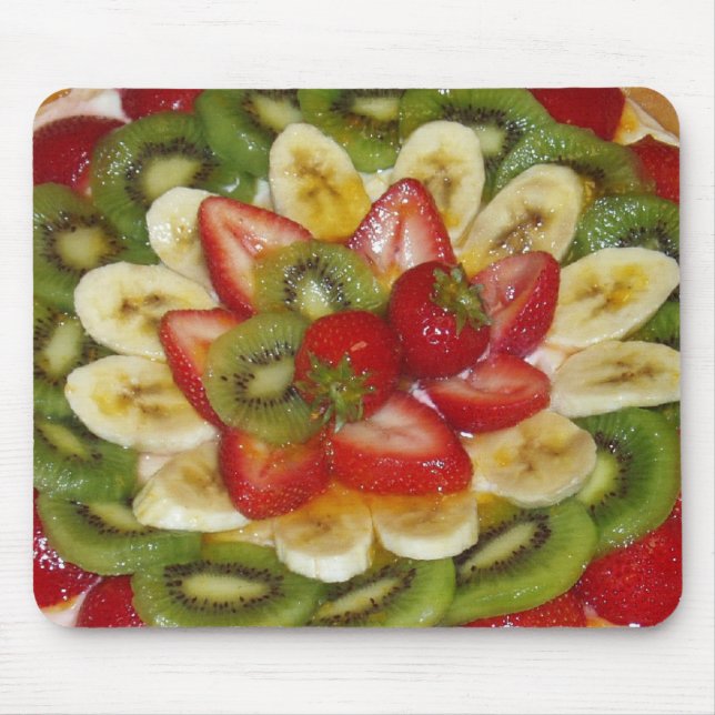 Fruit and Cheese Pizza Mouse Pad (Front)