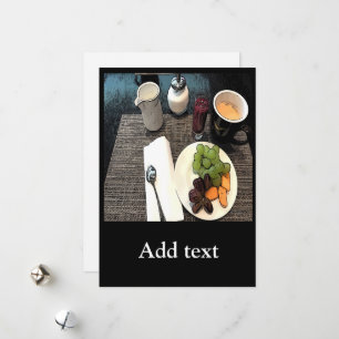 Fruit and Coffee Holiday Card